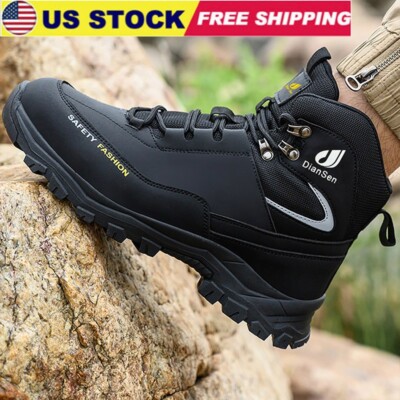 Best Work Boots Men Slip Resistant Boots Work Waterproof Construction Site Boots