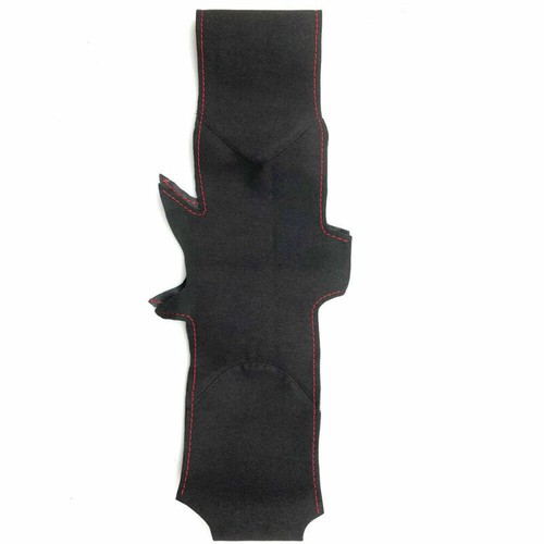 Black Suede Leather Steering Wheel Red Stitch Wrap Cover Fit For Mazda 6 14-2016 - Picture 4 of 10