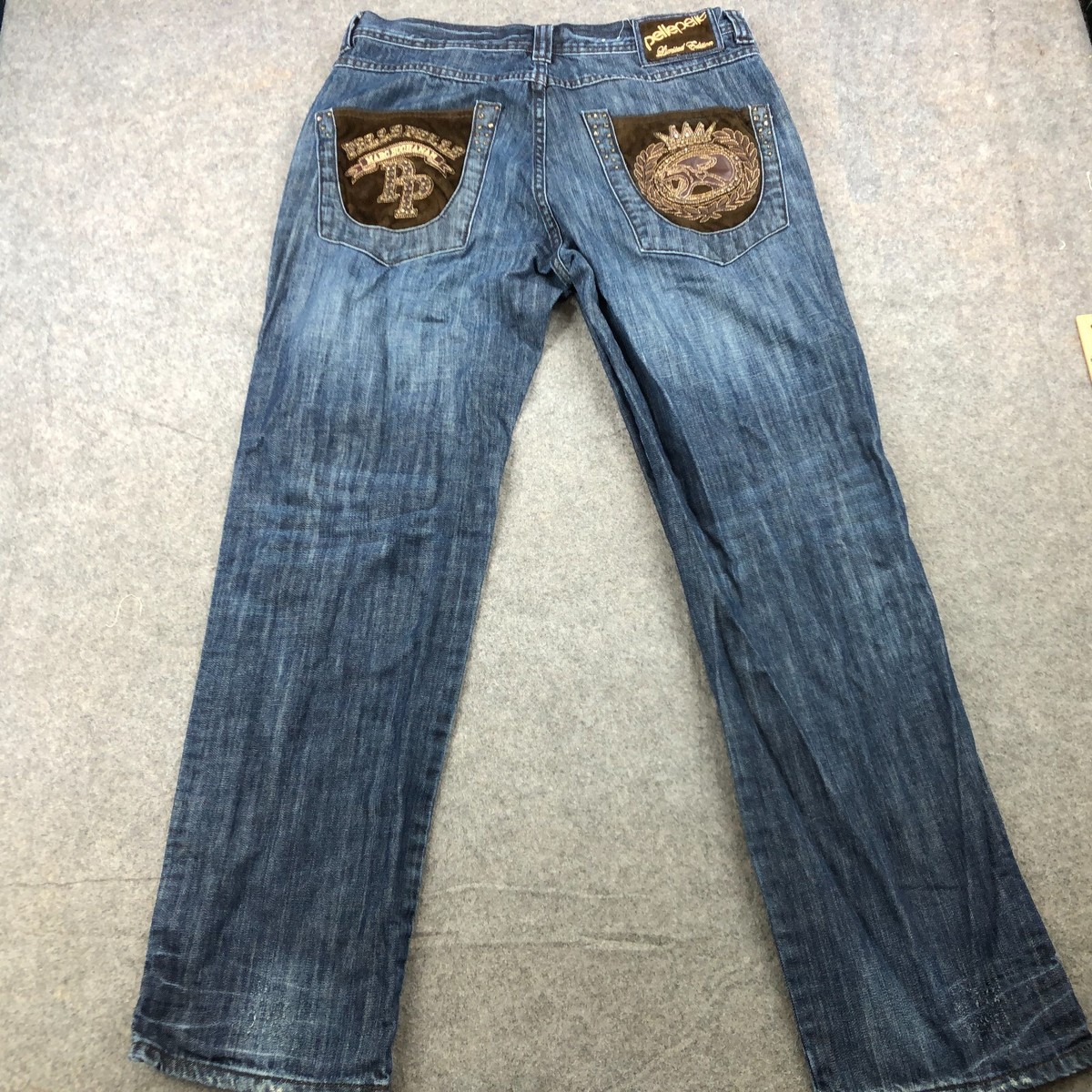 Vintage Pelle Pelle Jeans Men 36x34 Limited Edition Baggy