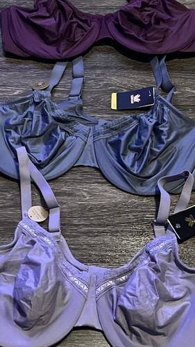 3 Pack Wacoal Comfortable Underwire Bra’s 1 size 38DD 2 Size 40 DD NWT - 第 2/14 張圖片