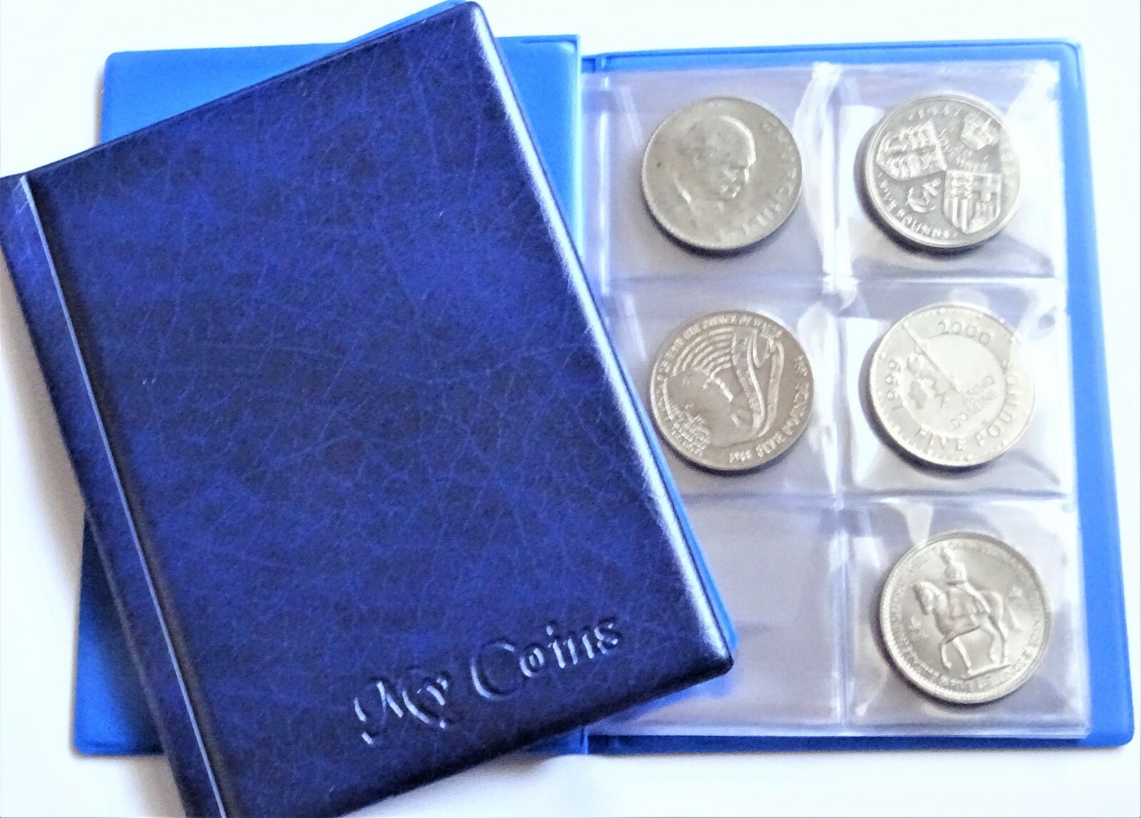 Coin album for 48 Big Coin ( £5 ,Crown and other ) Storage Book, Holder