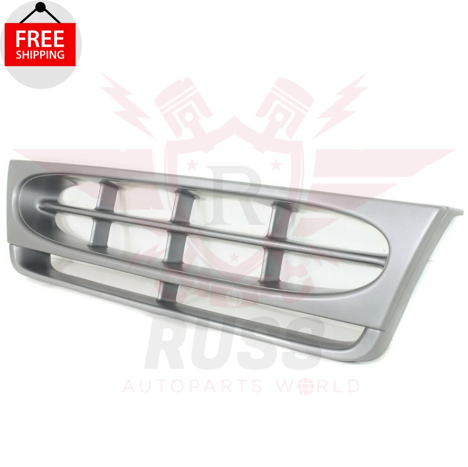 New Front Grille Assembly Silver Shell Insert For 1997-2004 FORD E-150 E-250 — 第 3/4 张图片