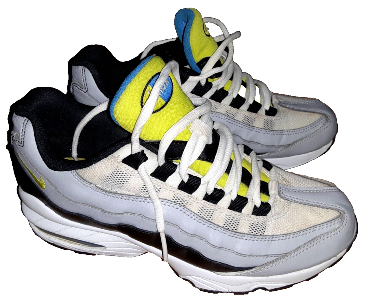 Nike Air Max 95 ネオン　グレー　イエロー US9.5 Nike Air Max 95 GS Grey Black Neon 905348-017 Sneaker Shoes