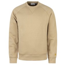 Felpa Carhartt WIP Chase sable beige - maglione di alta qualità