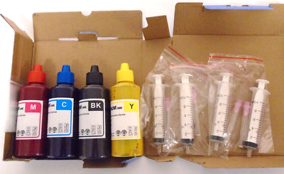 Kydo Premium Sublimation Ink Refill Kit 4 Colors 100ml Ea. EcoTank, Workforce
