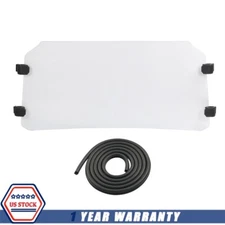 Clear Scratch Resistant Flip Windshield NEW For Polaris 2016+ General 1000 / 4