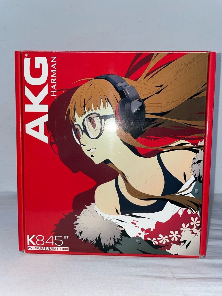 AKG K845 BT ワイヤレスヘッドフォン　ペルソナ5コラボモデル　ジャンク Persona 5 Wireless Headphone P5 SAKURA FUTABA Edition AKG K845BT