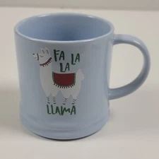 Threshold Holiday Mug ~ Fa La La Llama ~ Light Blue