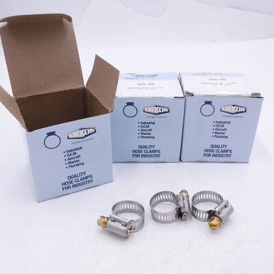 30 Pack Dixon 9/16''x 1-1/16'' 14-27MM Worm Gear Hose Clamps HS-10