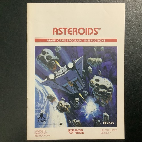 Asteroids Atari 2600 Instruction Manual Only - Picture 3 of 8