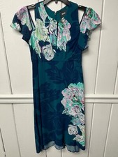 Teal Floral Maeve Dress from Anthropologie XS EUC