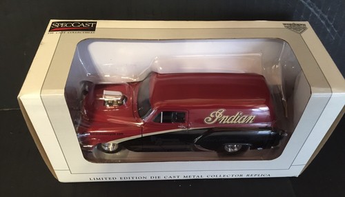 1:24 SPECCAST 1954 CHEVY STREET ROD PANEL DELIVERY INDIAN MOTORCYCLES STK 54012 - Picture 2 of 6