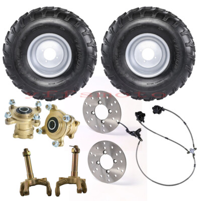 Front Wheel Hub Steering Knuckle 19x7.0-8 Tire Tyre for Go Kart Golf Cart Taotao