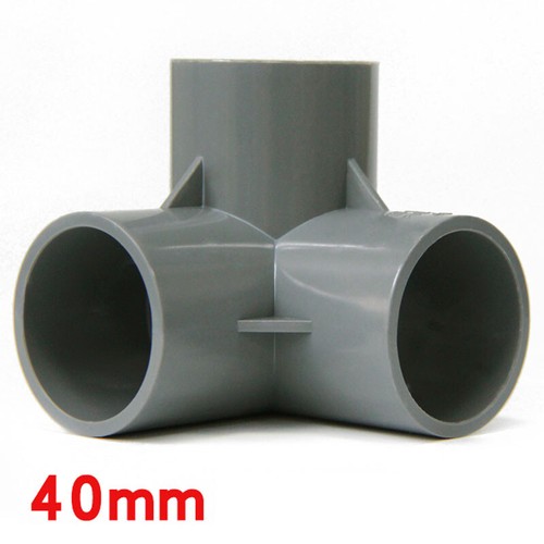 PVC 3-Way Equal Connector Socket Pressure Pipe Fittings 3 Color 20/25/32/40/50mm - Picture 22 of 23