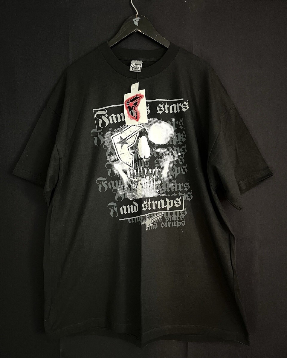 RARE Famous Stars And Straps OG Skull Shirt NWT 2 XL Travis