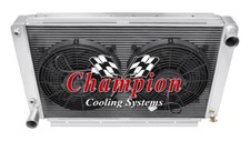 Qr Champion 3 Row Radiator12 Fans For 1961-1965 Lincoln Continental V8 Engine