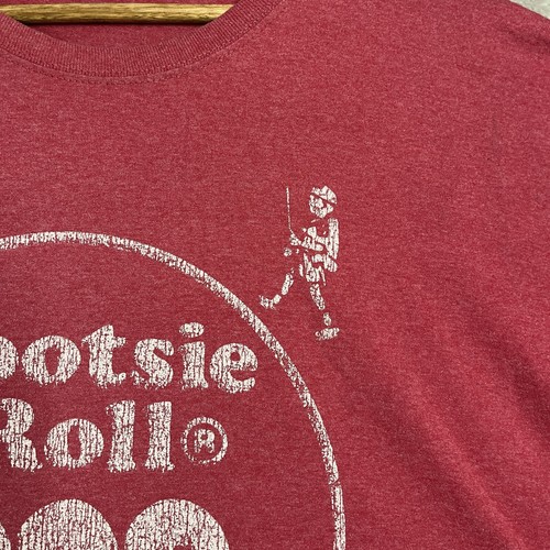 Tootsie Roll Pop Cherry T Shirt Mens Size XL Red Faded Retro Graphic Thin - 第 4/14 張圖片