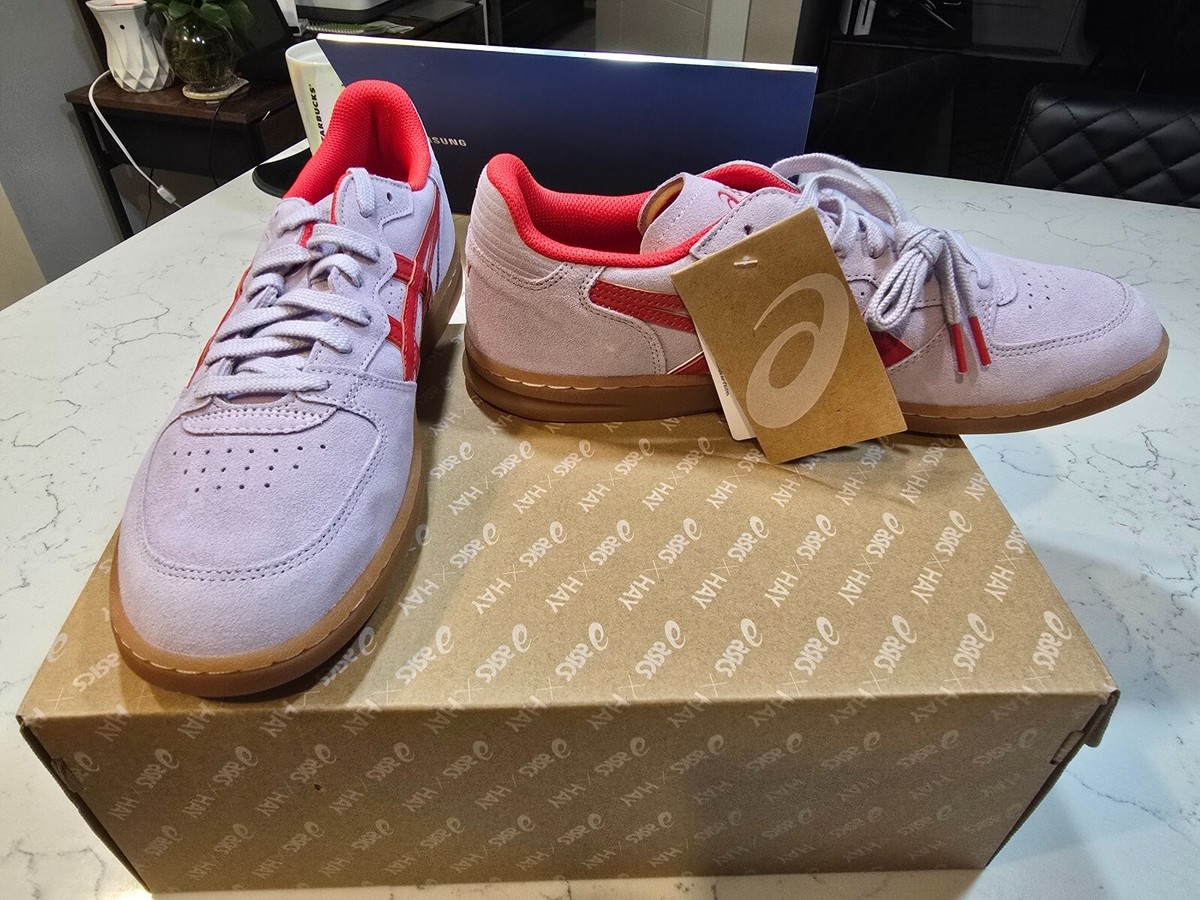 HAY × Asics Skyhand OG Orchid Husht Flame Scarlet 1203A563-500