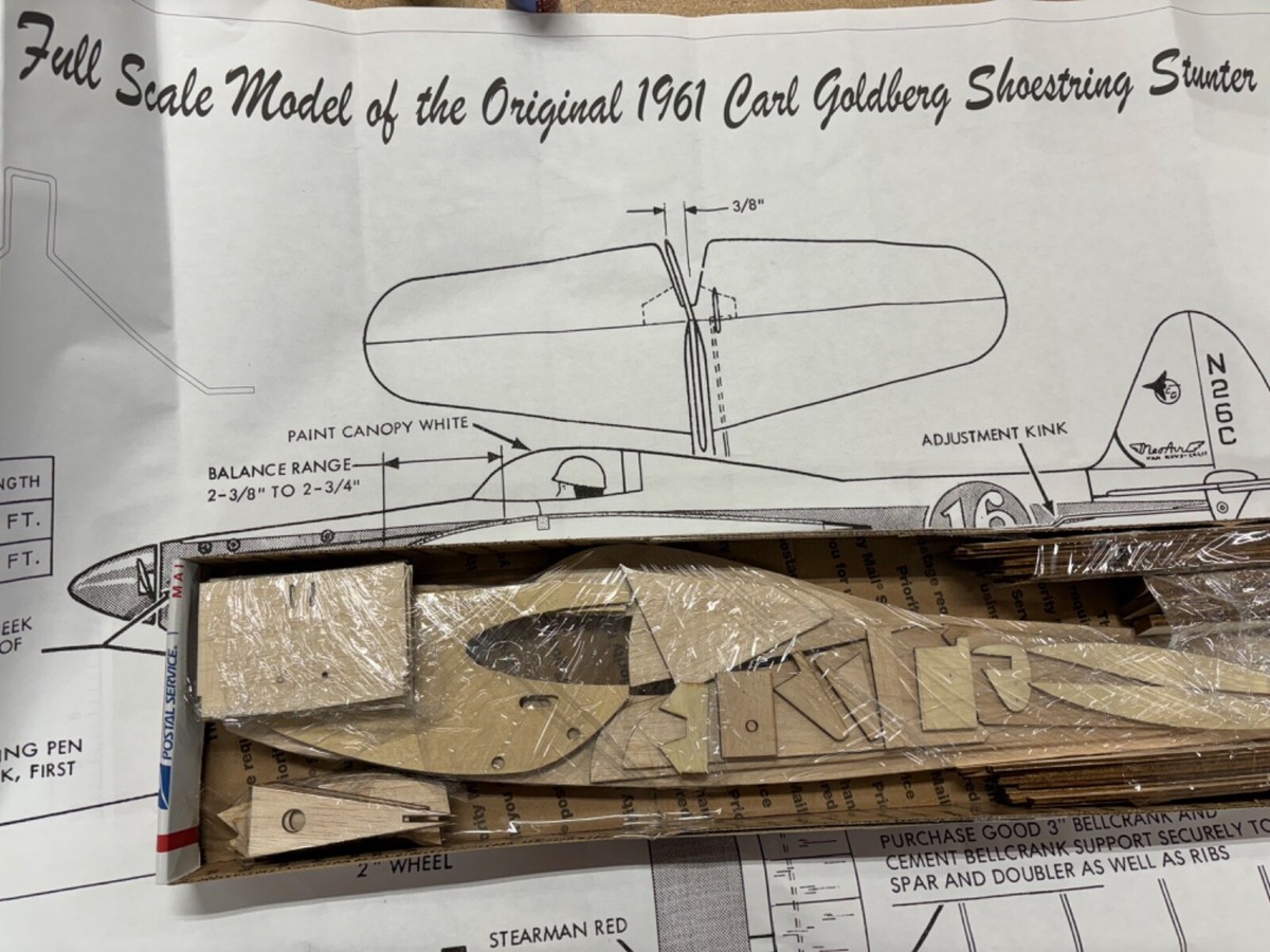 Model of the Carl Goldberg Shoestring Stunter Short Kit With