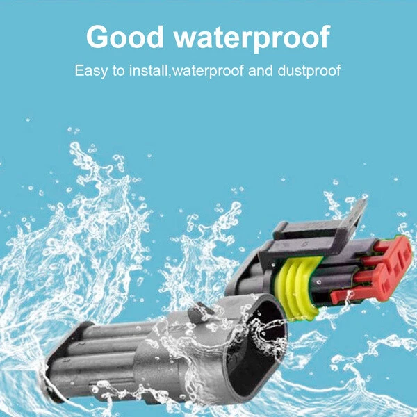 708Pcs 1-6 Pin Car Automotive Waterproof Electrical Wire Connector Plug Kit Set - Image 3 of 4