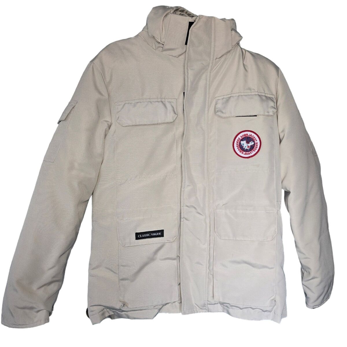 Classic Vogue Women's Down Parka Hooded jacket Womens Size Classic Vogue Women's Down Parka Hooded jacket Womens Size