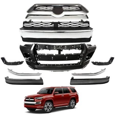 For 14-19 Toyota 4Runner Limited Front Bumper+Grille Assembly+Strip Trim Set