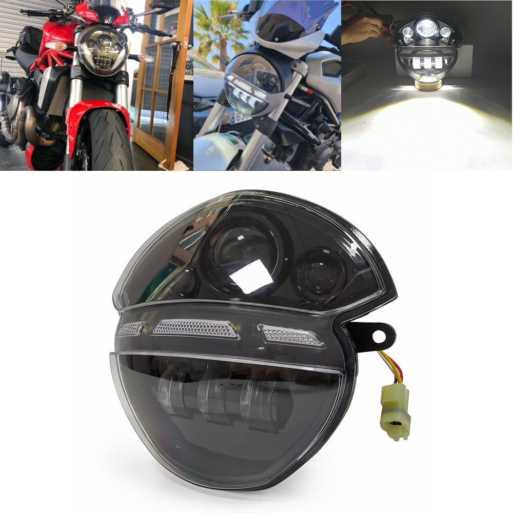 LED Headlight Headlamp For Ducati Monster 695 696 795 796 1100