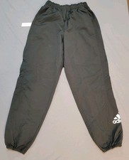 adidas Women's Size S Black Athletic Jogger High-Waisted Woven Pants  GU1442
