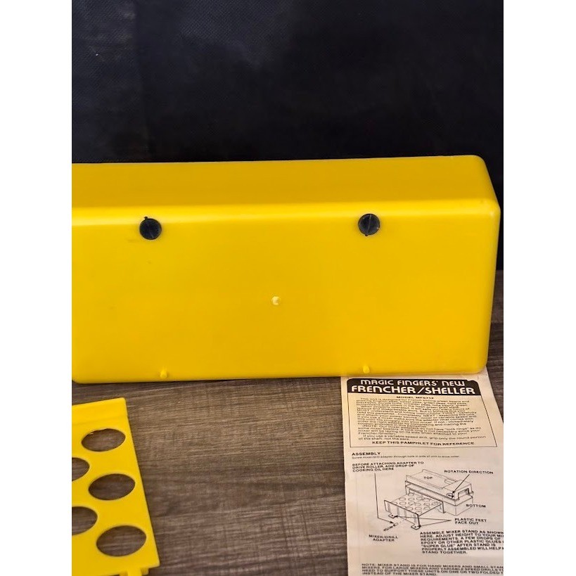 Magic Fingers New Frencher Sheller Slicer MFS712 Vintage Kitchen Gadget Complete