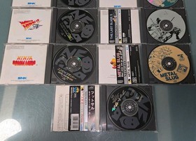 7 RARE NEO GEO CD GAMES INCLUDING Metal Slug 1 + 2 English, World Heroes Perfect