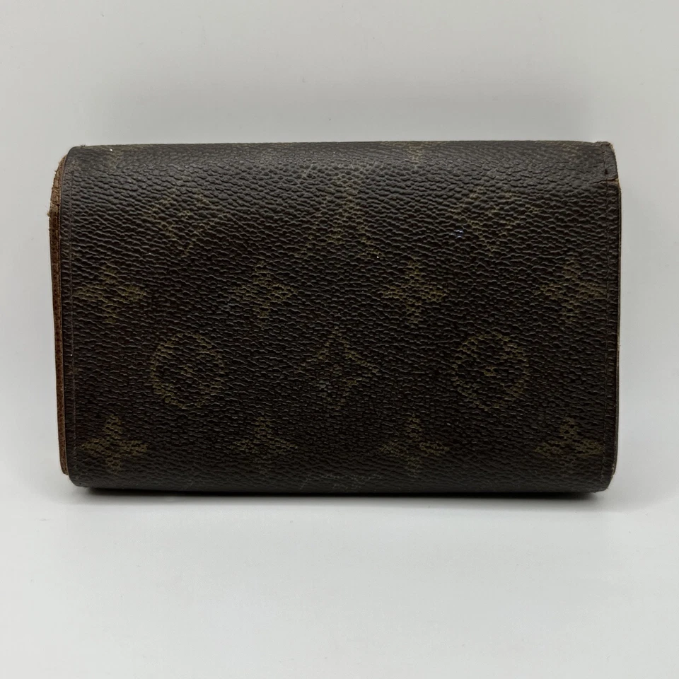 Auténtico monograma billetera Louis Vuitton Porte-Monnaie billeteras caja fuerte RA0032 Foto 2 de 4
