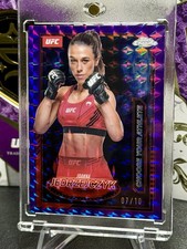 2025 Topps UFC Chrome Joanna Jedrzejczyk Purple Geometric Refractor /10 SSP