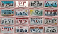 JOB LOT OF ROUGH CONDITION AMERICAN LICENSE LICENCE NUMBER PLATES #16