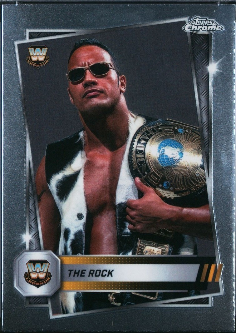 2025 Topps Chrome WWE - The Rock #226 for sale | eBay