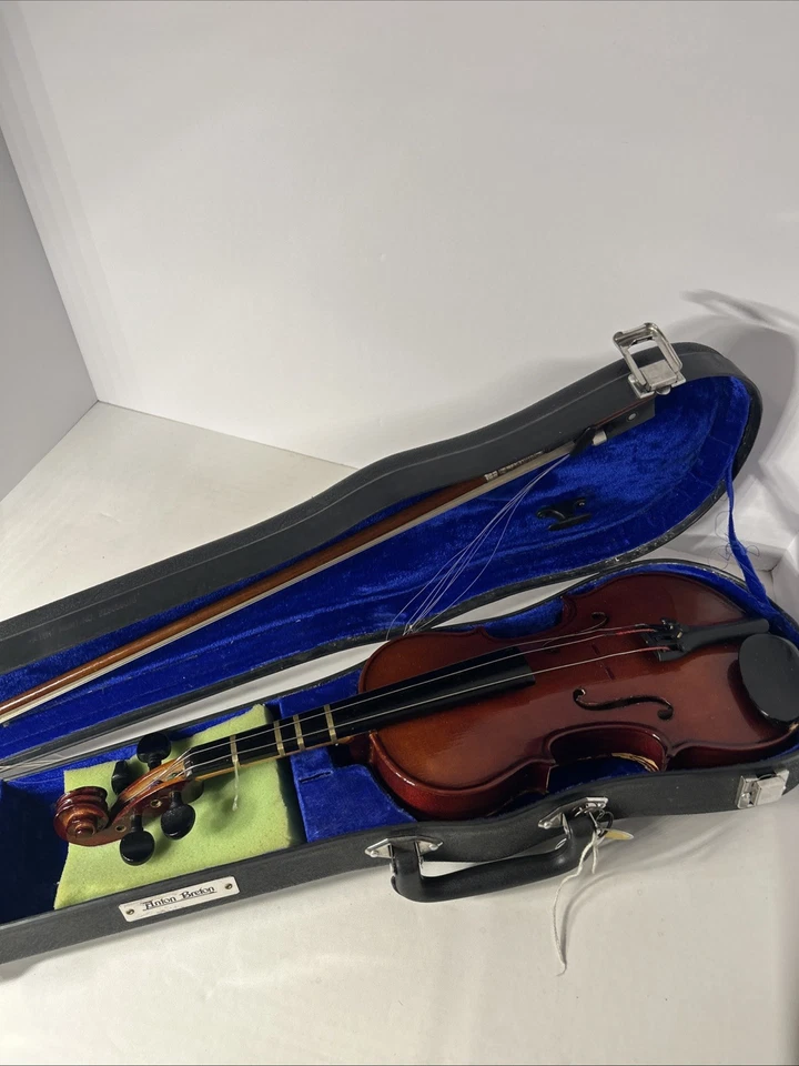 Anton Breton 1/2 Size Violin And Bow with Case Needs TLC AB05? - Image 4 of 4