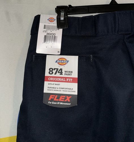 Neu mit Etikett Dickies 874 Herrenhose 36 x 30 marineblau Arbeit Arbeitskleidung Mechaniker - Bild 6 von 7