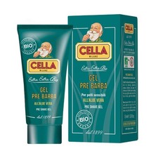 Gel pré-rasage biologique Cella Milano Aloe - préparation bio sensible certif...