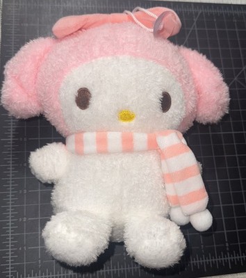 My Melody Plush Doll  Pitatto With Striped Scarf With Suction For Hanging No Tag