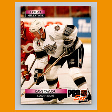 Dave Taylor #258 1992-93 Pro Set Los Angeles Kings Hockey Card NHL