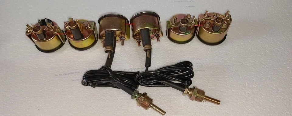 Smiths Gauges Kit Water Temp+ Oil + Fuel+ Volt +Amp +Oil Temp Black Bezel - Image 2 of 3