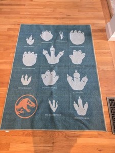 Franco Kids Jurassic World Dominion Area Rug - 40" x 54" - Dinosaur...EUC
