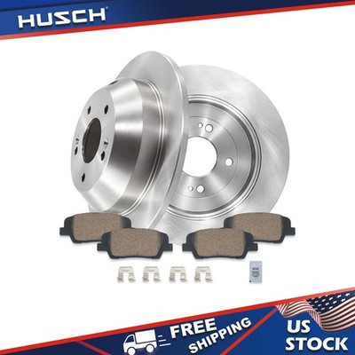 Rear Disc Rotors + Ceramic Brake Pads for 2015-2019 Kia Sorento