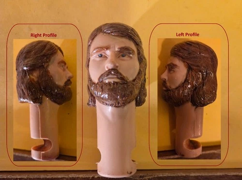 Custom beard replacement head for replacement Marx Johnny West repair I