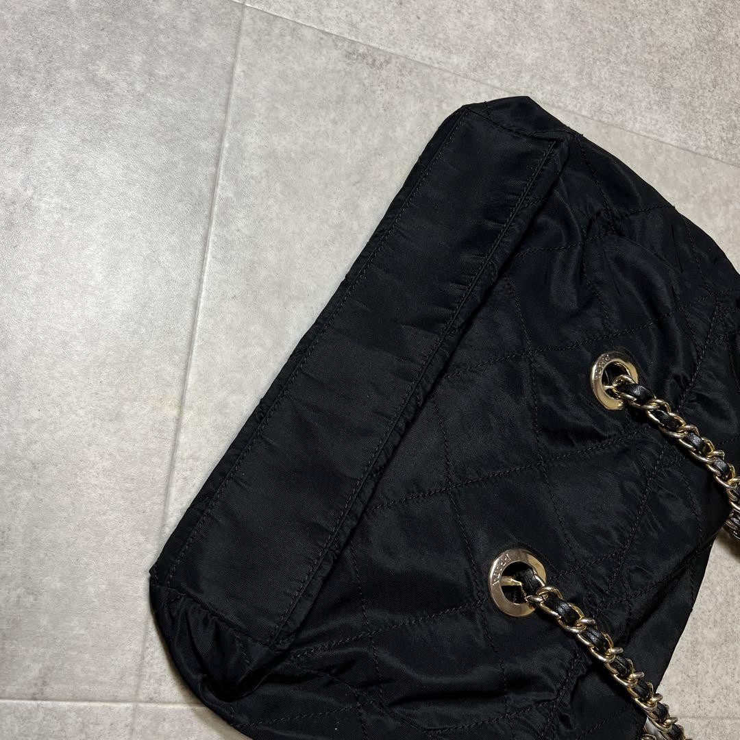 プラダ　NERO　チェーンバッグ　ショルダー　90s　ヴィンテージ　ブラック　金 PRADA プラダ ナイロン チェーン ショルダーバッグ ヴィンテージ
