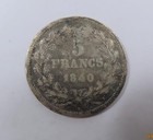 France Louis Philippe I Large Silver 5 Francs 1840 W VERY SCARCE