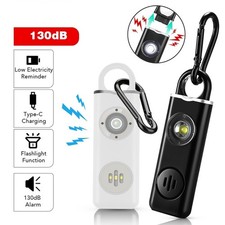 130 High DB Safety Keychain Alarm Women Personal Security Protect Alert Portable