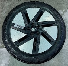 HYUNDAI IONIQ 6 18x7.5 BLACK 7-SLOT ALLOY WHEEL RIM W/TIRE (ONLY#1) 23-25 112313