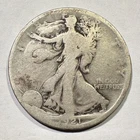 1921-D Walking Liberty Half Dollar Silver Key Date Cleaned Full Date Nice Detail