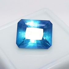 9 Ct Natural Blue Sapphire Emerald Cut Certified Loose Gemstone
