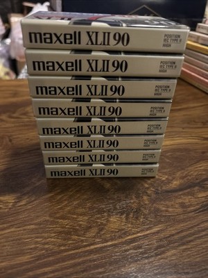 Lot of 8 New Sealed Maxell XLII Cassette Tapes 90 Min High Bias Japan